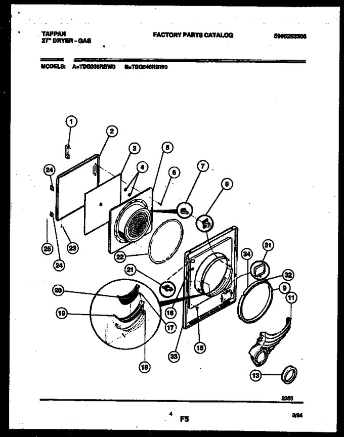 Diagram for TDG546RBW0