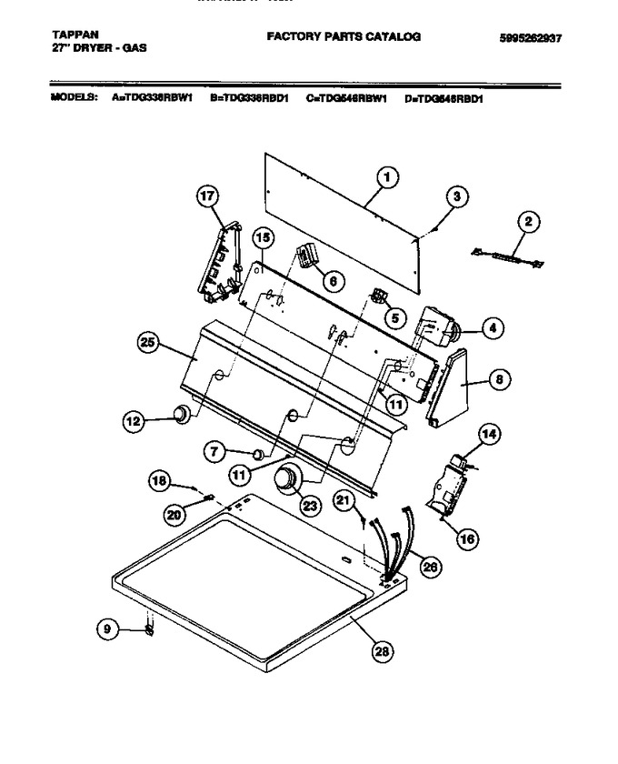 Diagram for TDG336RBW1