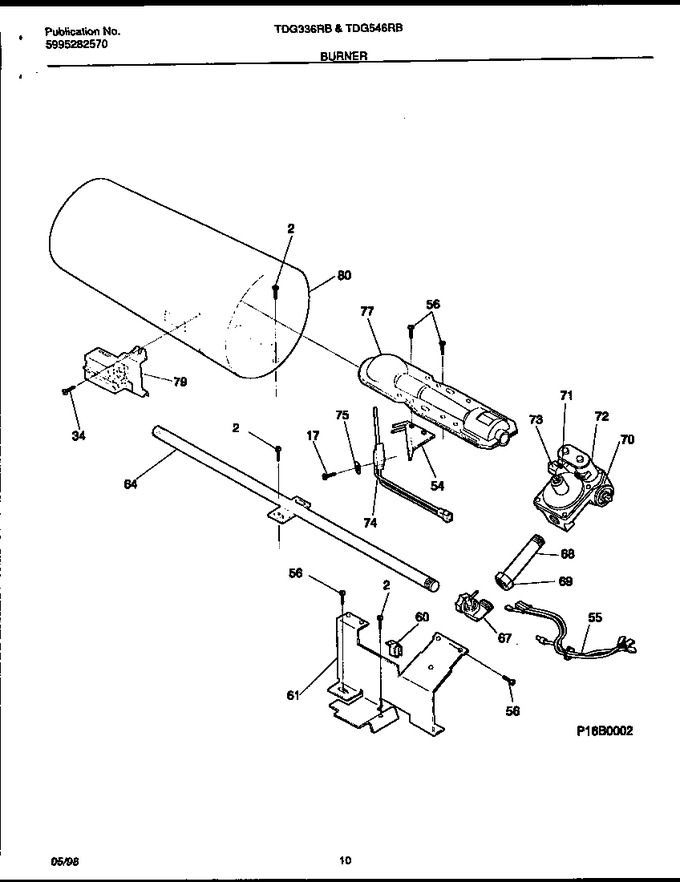 Diagram for TDG546RBW2