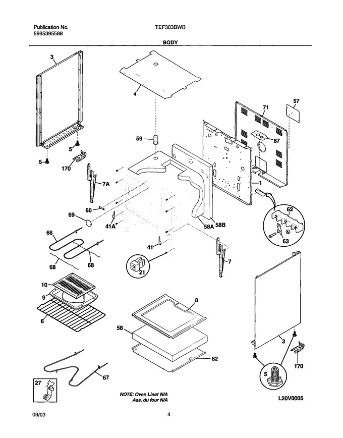 Diagram for TEF303BWB