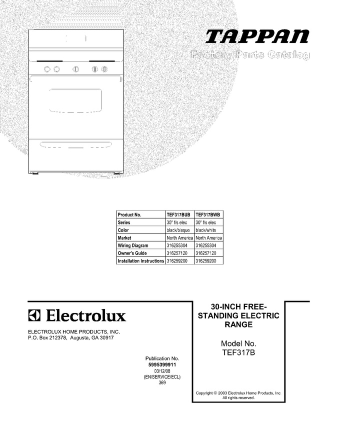 Diagram for TEF317BUB