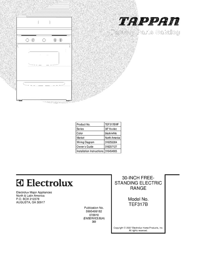 Diagram for TEF317BWF