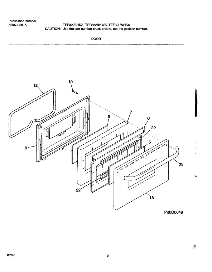 Diagram for TEF322WHSA