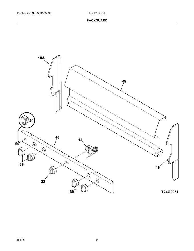 Diagram for TGF316GSA