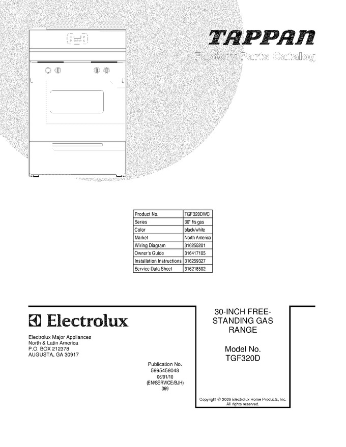 Diagram for TGF320DWC