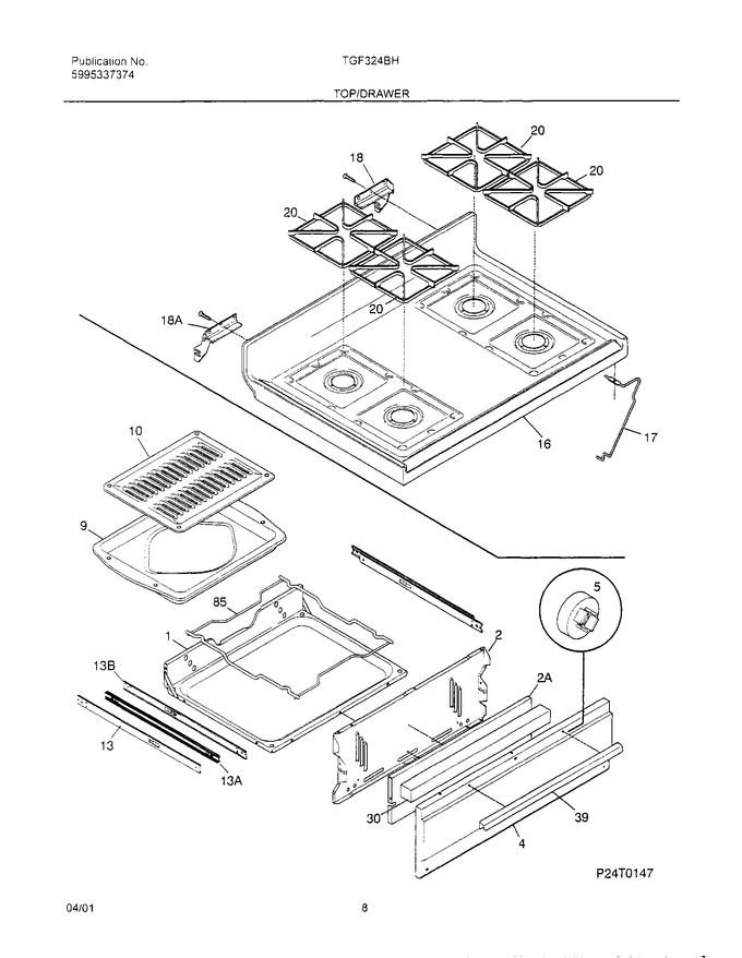 Diagram for TGF324BHWA