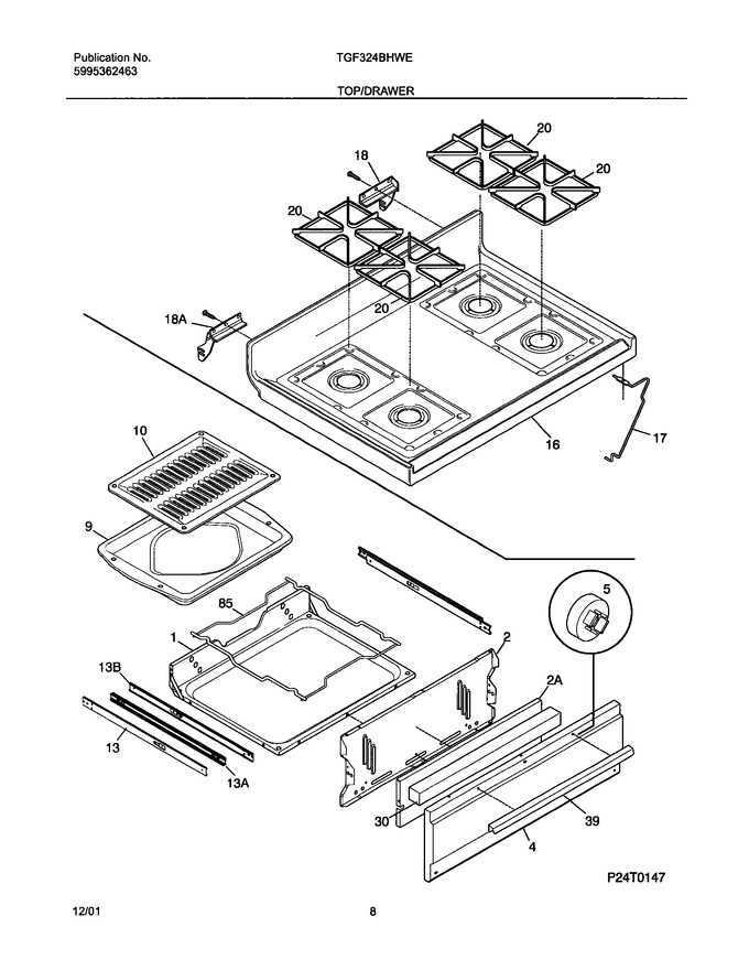 Diagram for TGF324BHWE