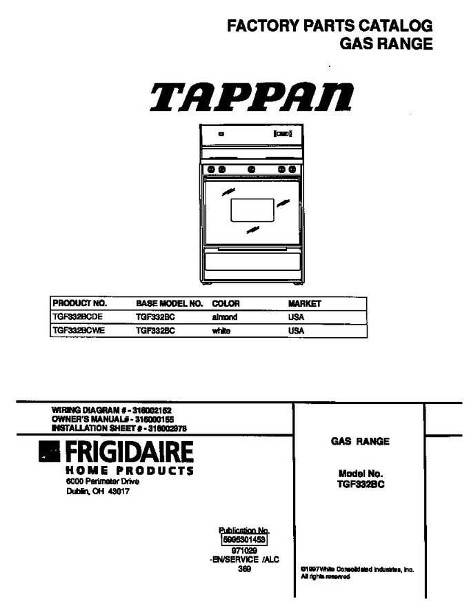 Diagram for TGF332BCWE