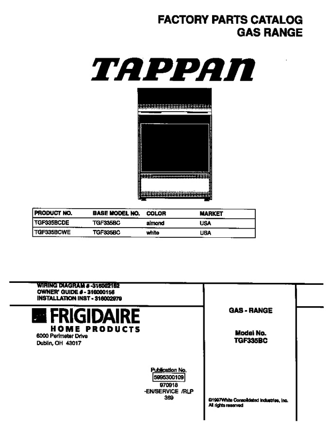 Diagram for TGF335BCWE