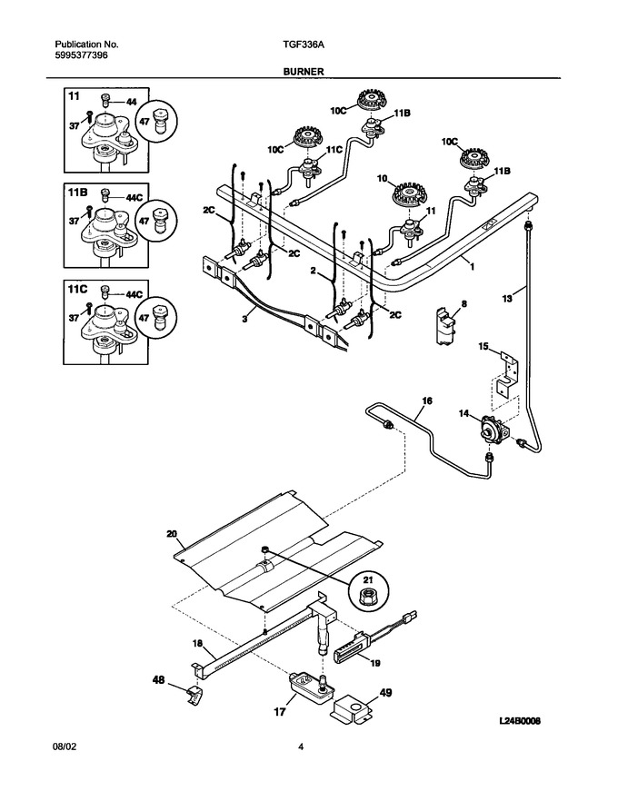 Diagram for TGF336AWD