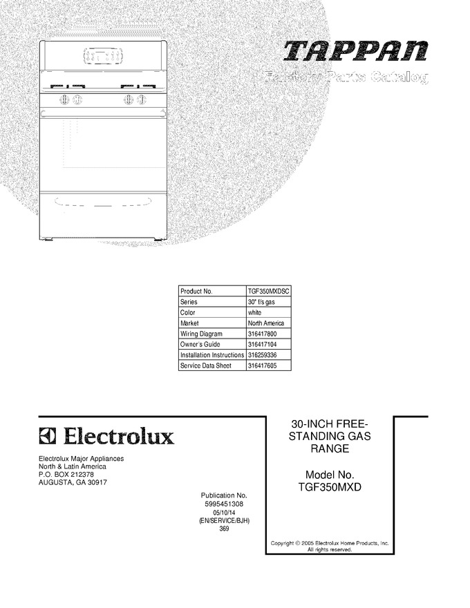 Diagram for TGF350MXDSC