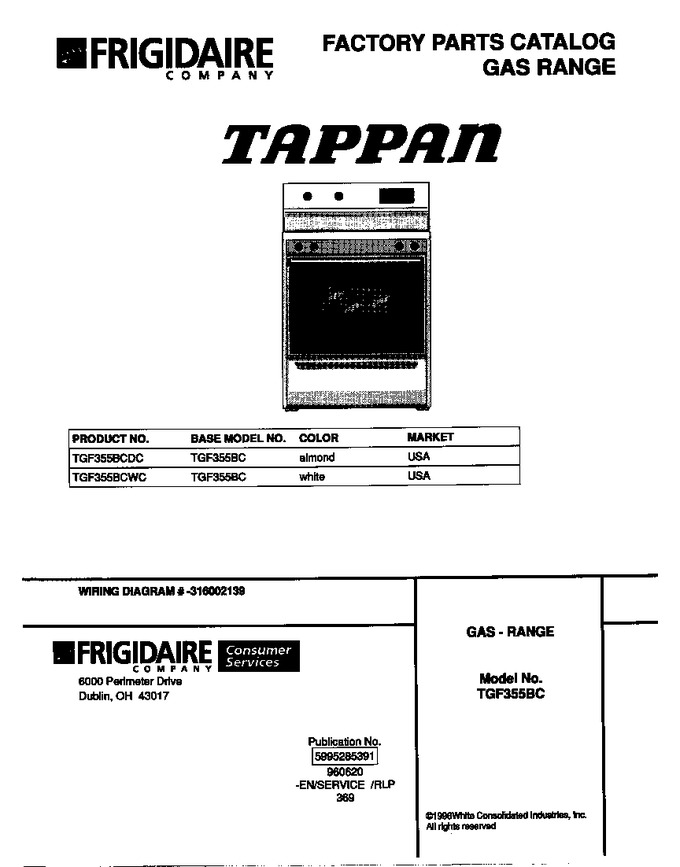 Diagram for TGF355BCWC