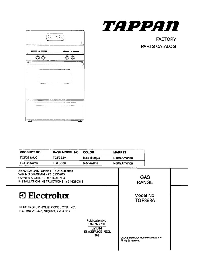 Diagram for TGF363AWC