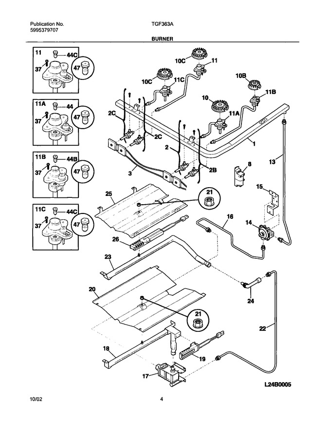 Diagram for TGF363AWC