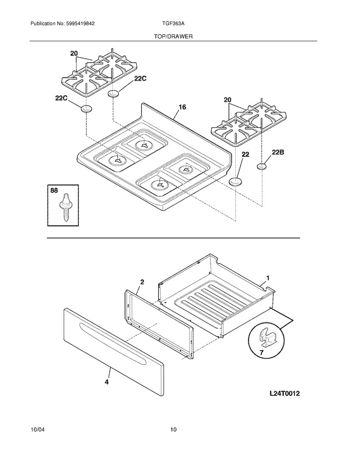 Diagram for TGF363AWF