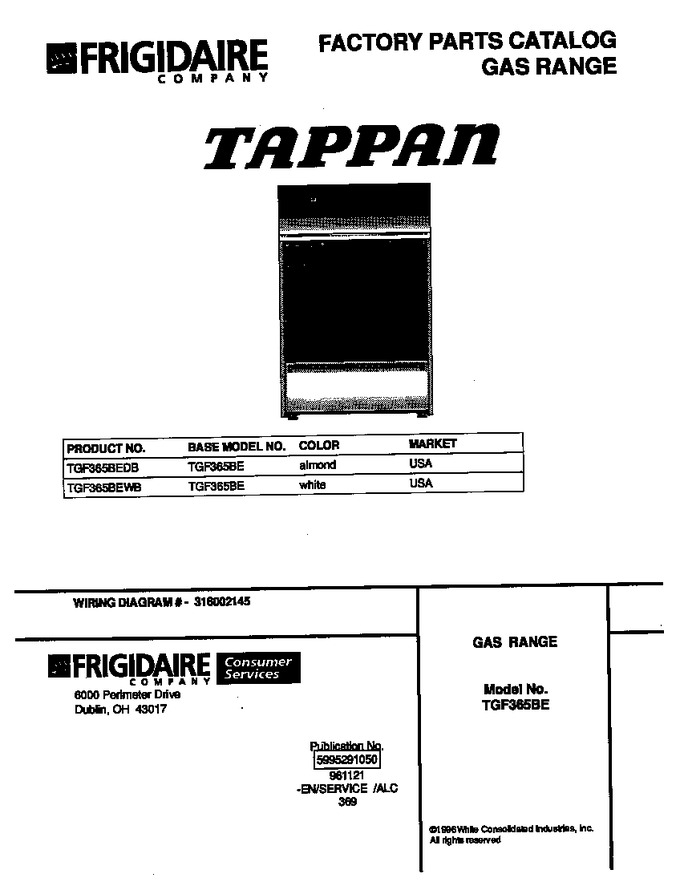 Diagram for TGF365BEWB