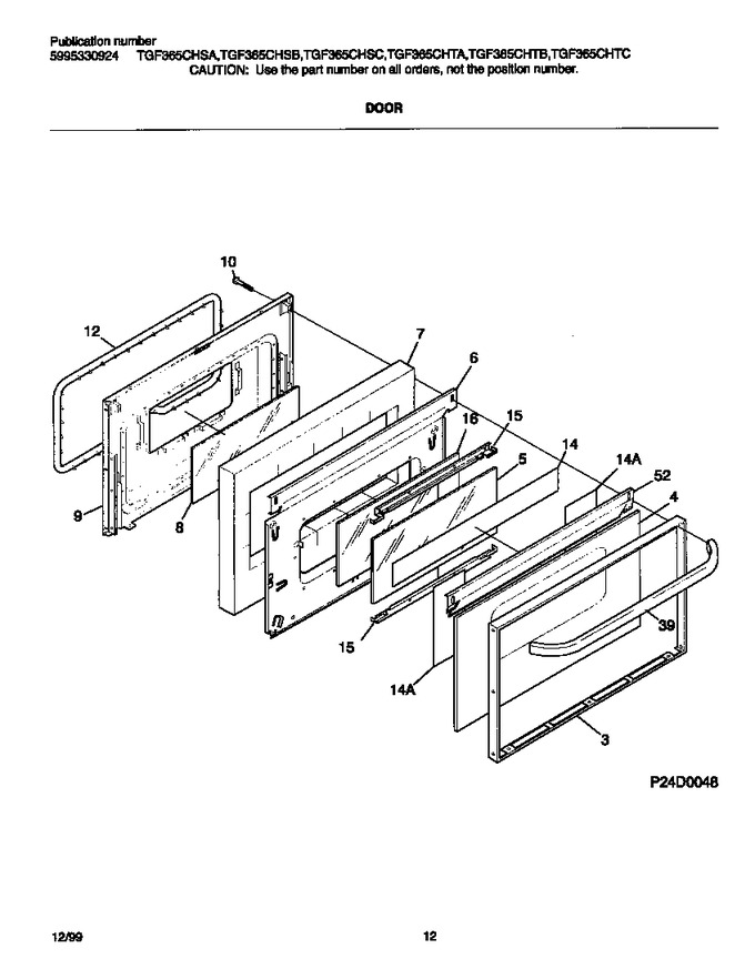 Diagram for TGF365CHSB