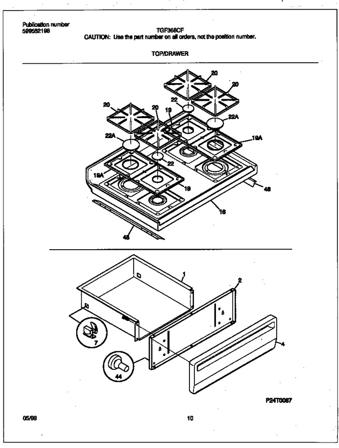 Diagram for TGF366CFSE