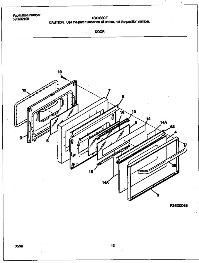 Diagram for TGF366CFTE