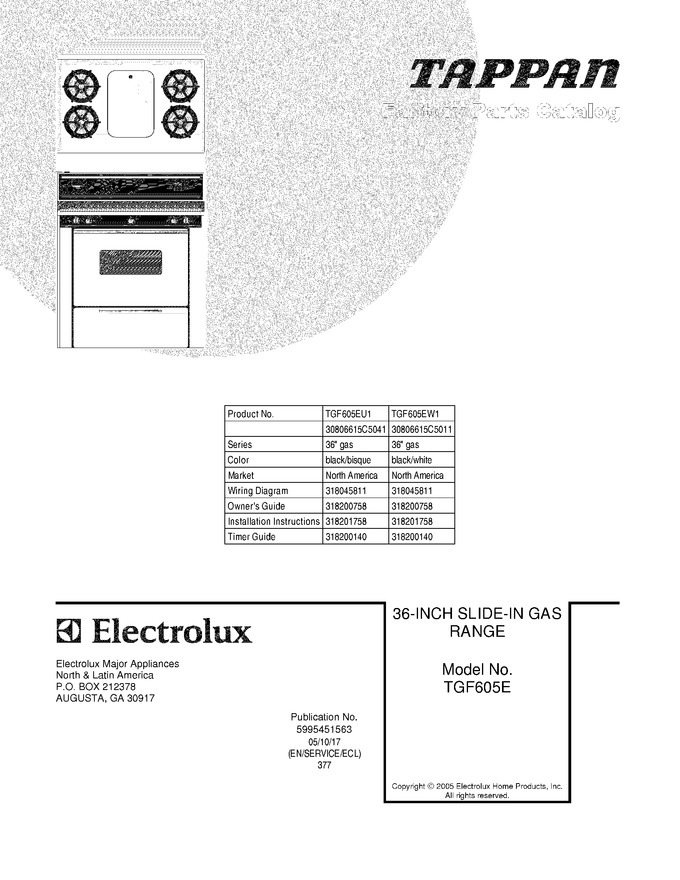 Diagram for TGF605EU1