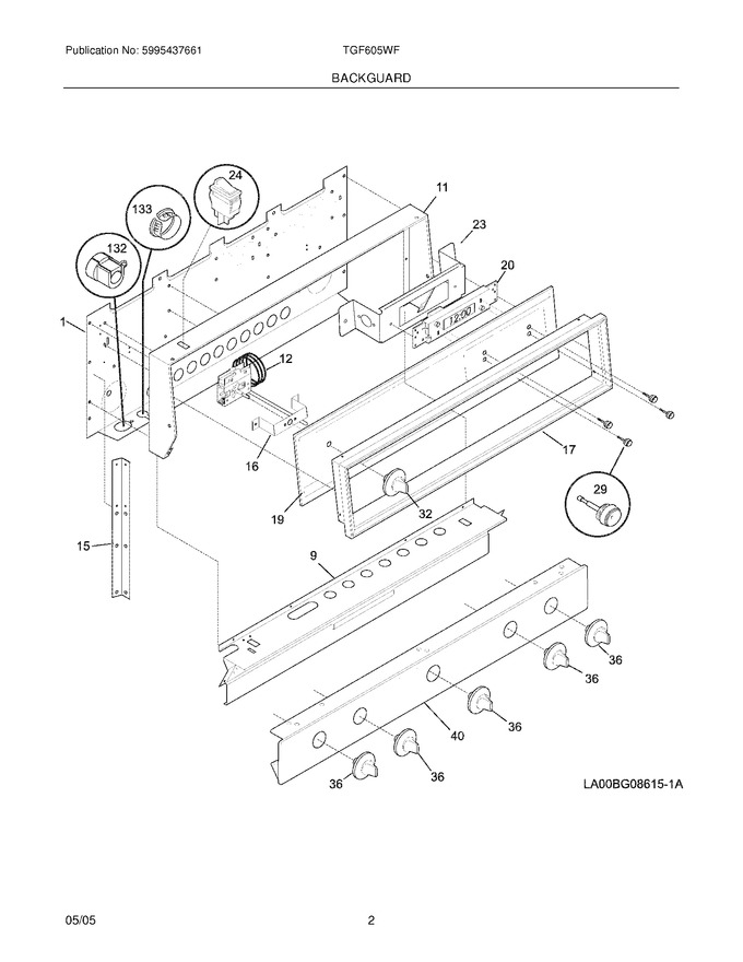 Diagram for TGF605WFW9