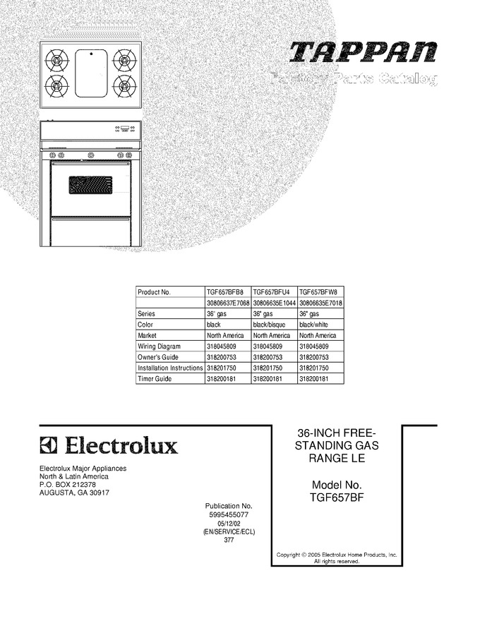 Diagram for TGF657BFB8