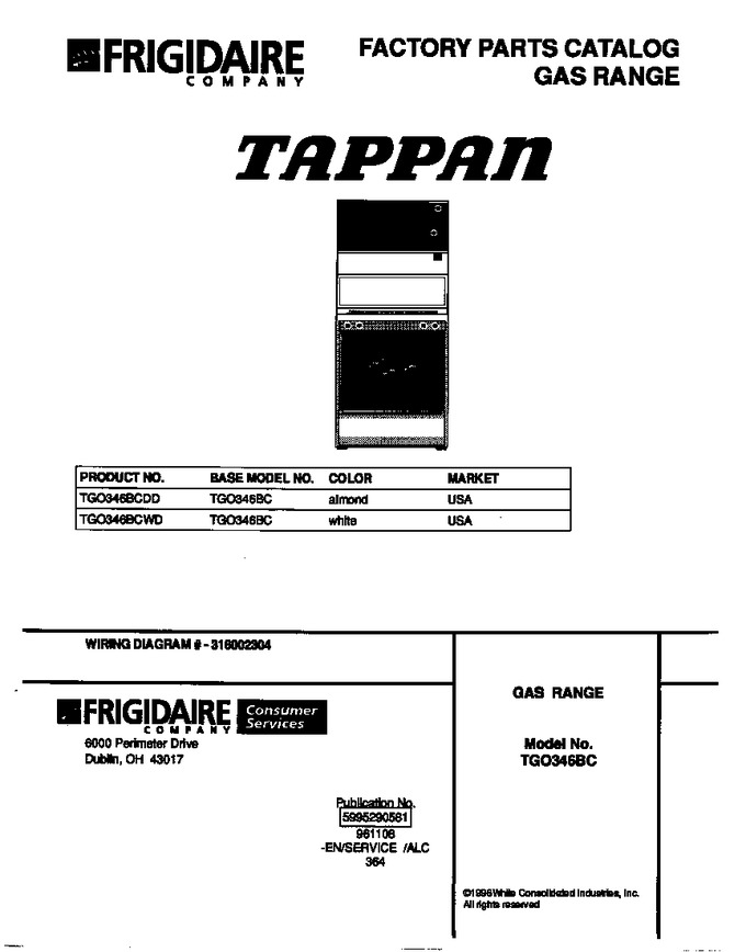 Diagram for TGO346BCWD