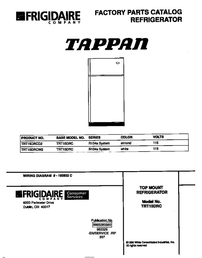 Diagram for TRT15DRCW2