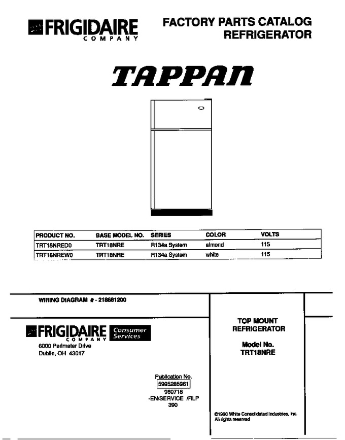 Diagram for TRT18NREW0