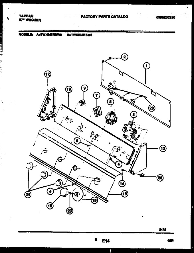 Diagram for TWX233RBD0