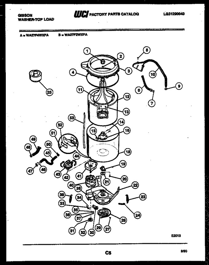 Diagram for WA27F4WXFA