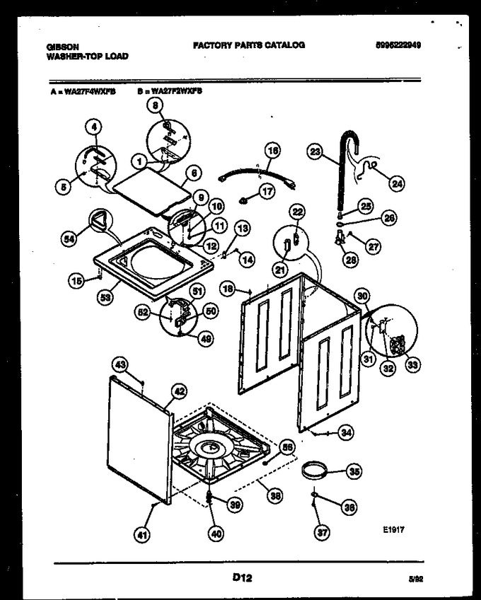 Diagram for WA27F4WXFB