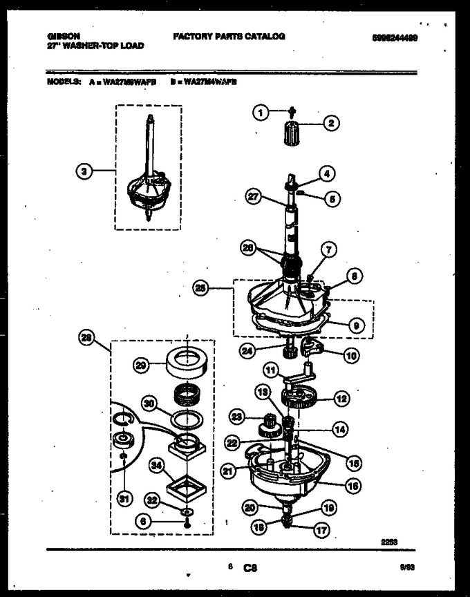 Diagram for WA27M8WAFB