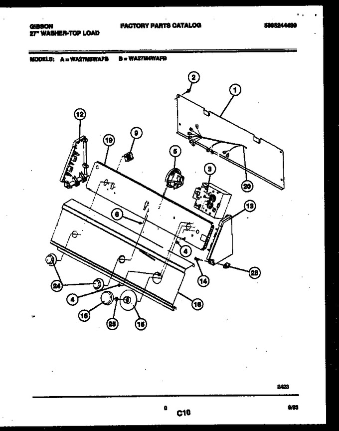 Diagram for WA27M8WAFB