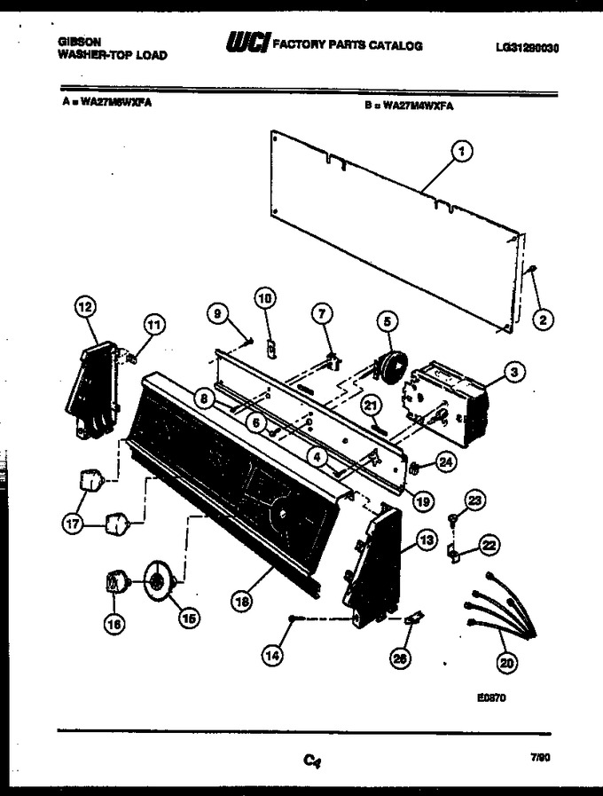 Diagram for WA27M4WXFA