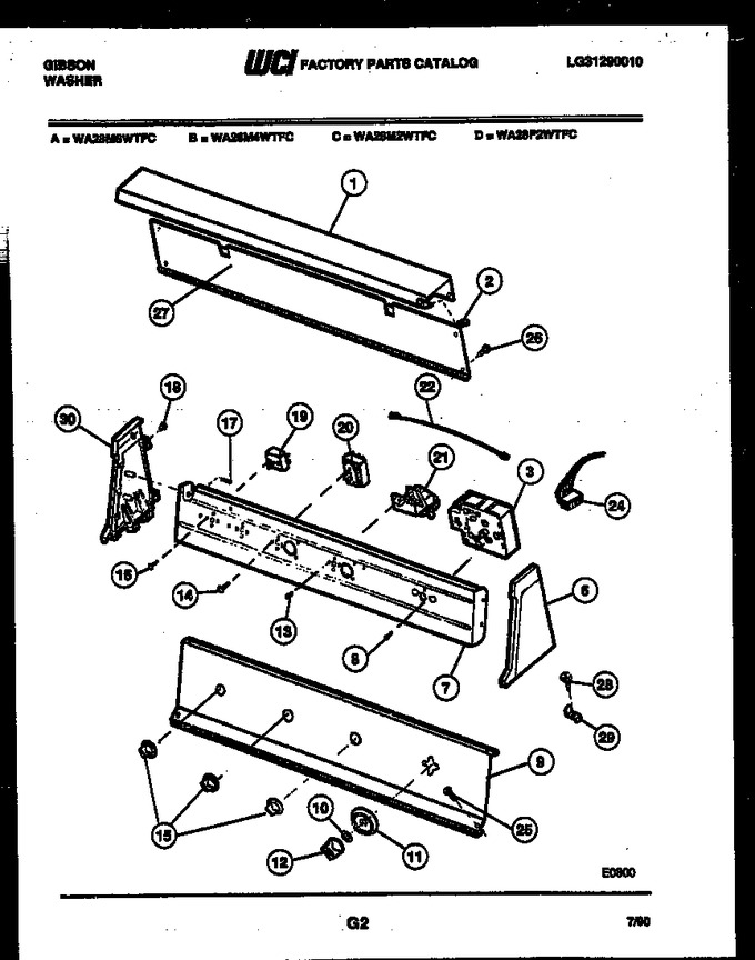 Diagram for WA28F2WTFC