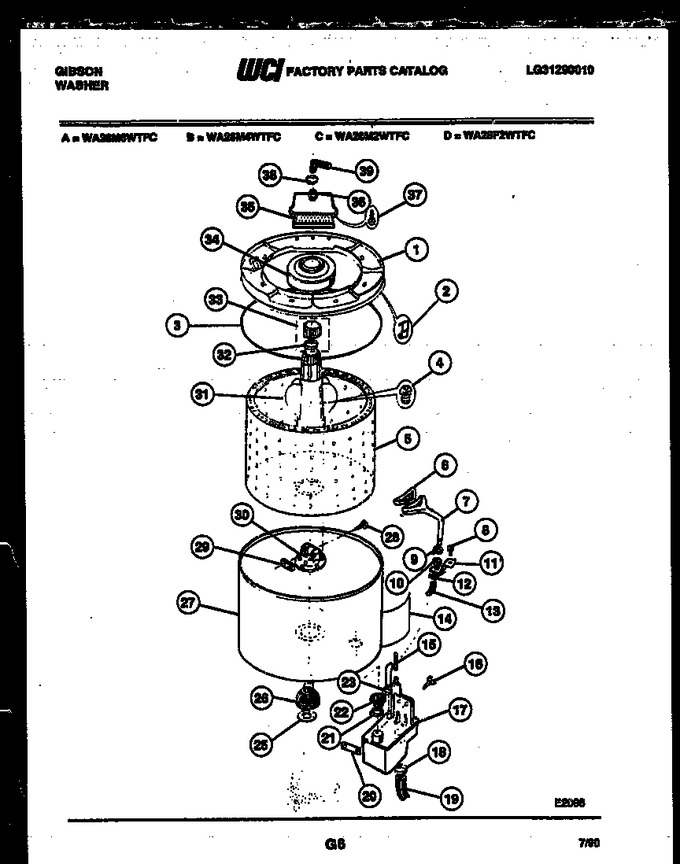 Diagram for WA28M6WTFC