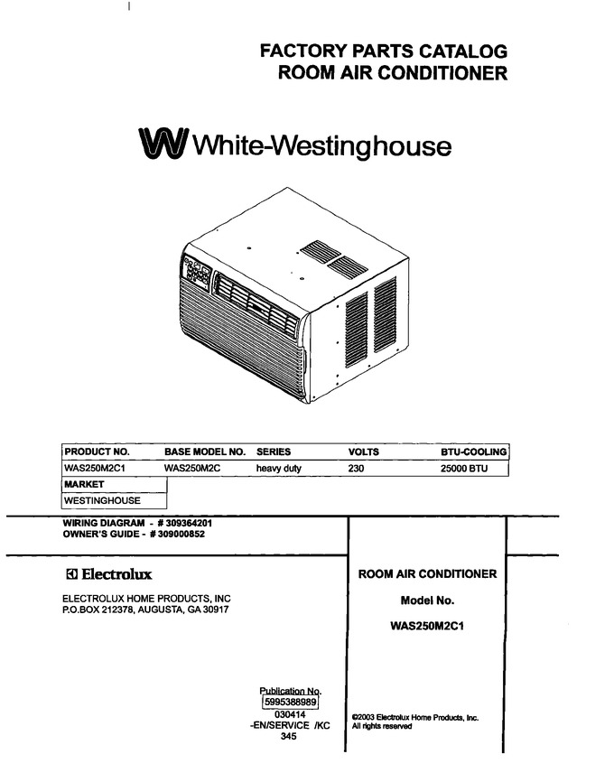 Diagram for WAS250M2C1