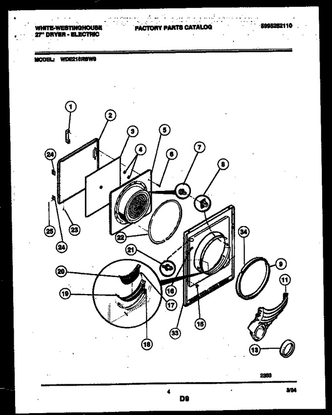 Diagram for WDE216RBW0