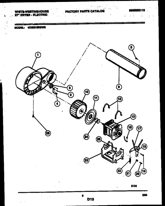 Diagram for WDE216RBW0