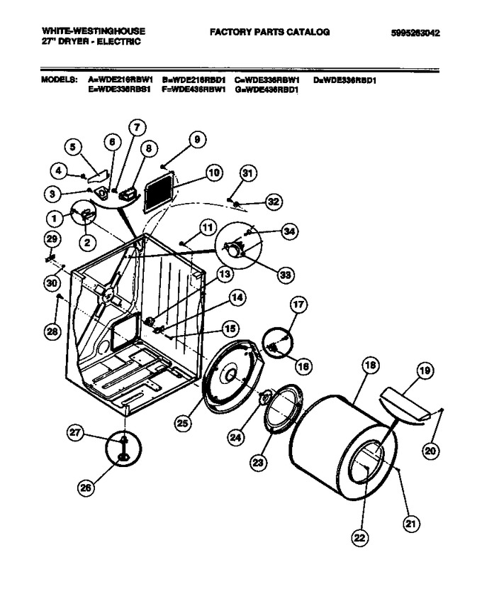 Diagram for WDE436RBW1