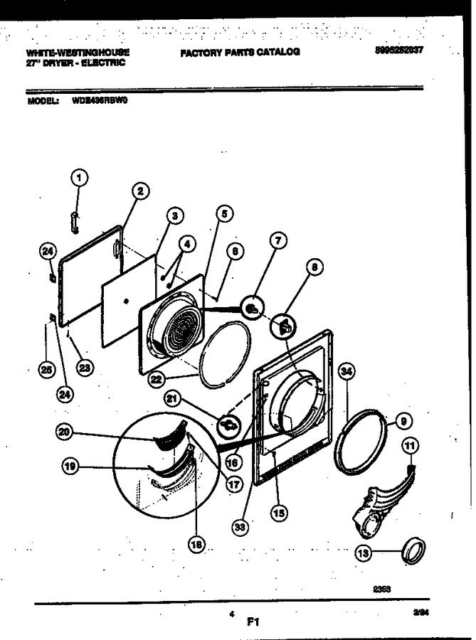 Diagram for WDE436RBD0