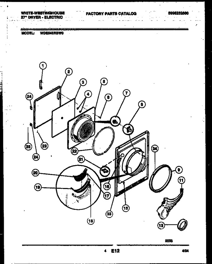 Diagram for WDE546RBW0