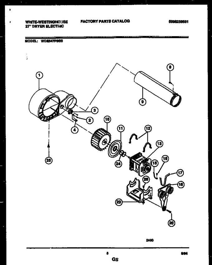 Diagram for WDE547PBS0