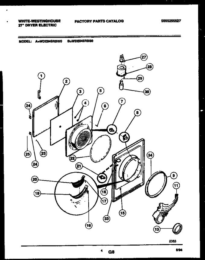 Diagram for WDE846RBD0