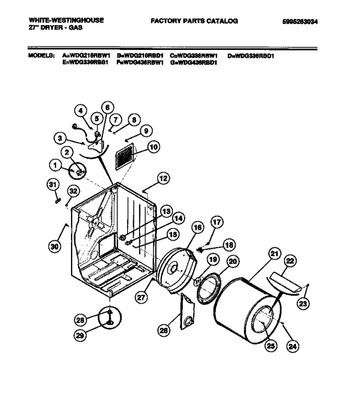 Diagram for WDG436RBW1