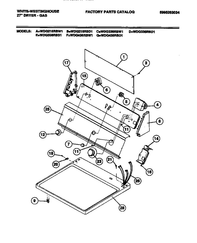 Diagram for WDG216RBD1