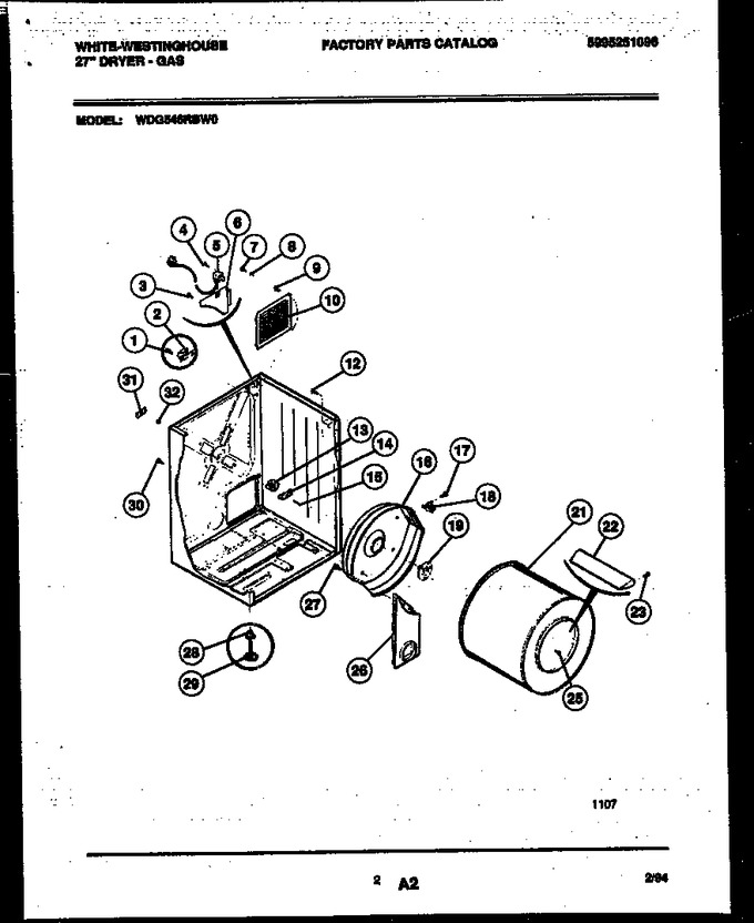 Diagram for WDG546RBW0