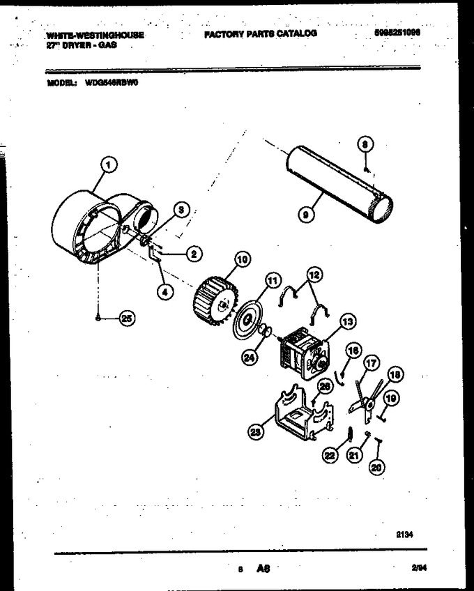 Diagram for WDG546RBD0