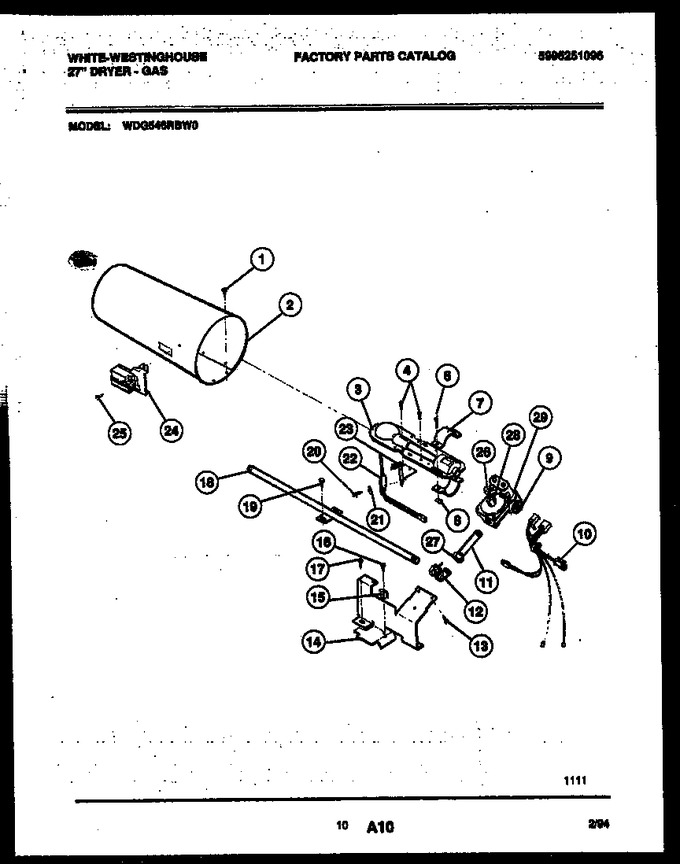 Diagram for WDG546RBW0